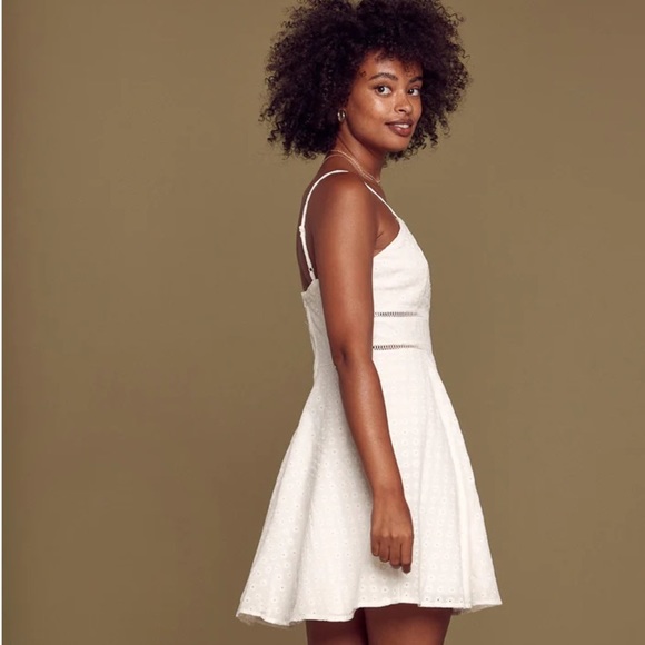 Trixxi White Floral Eyelet Dress - Picture 2 of 6